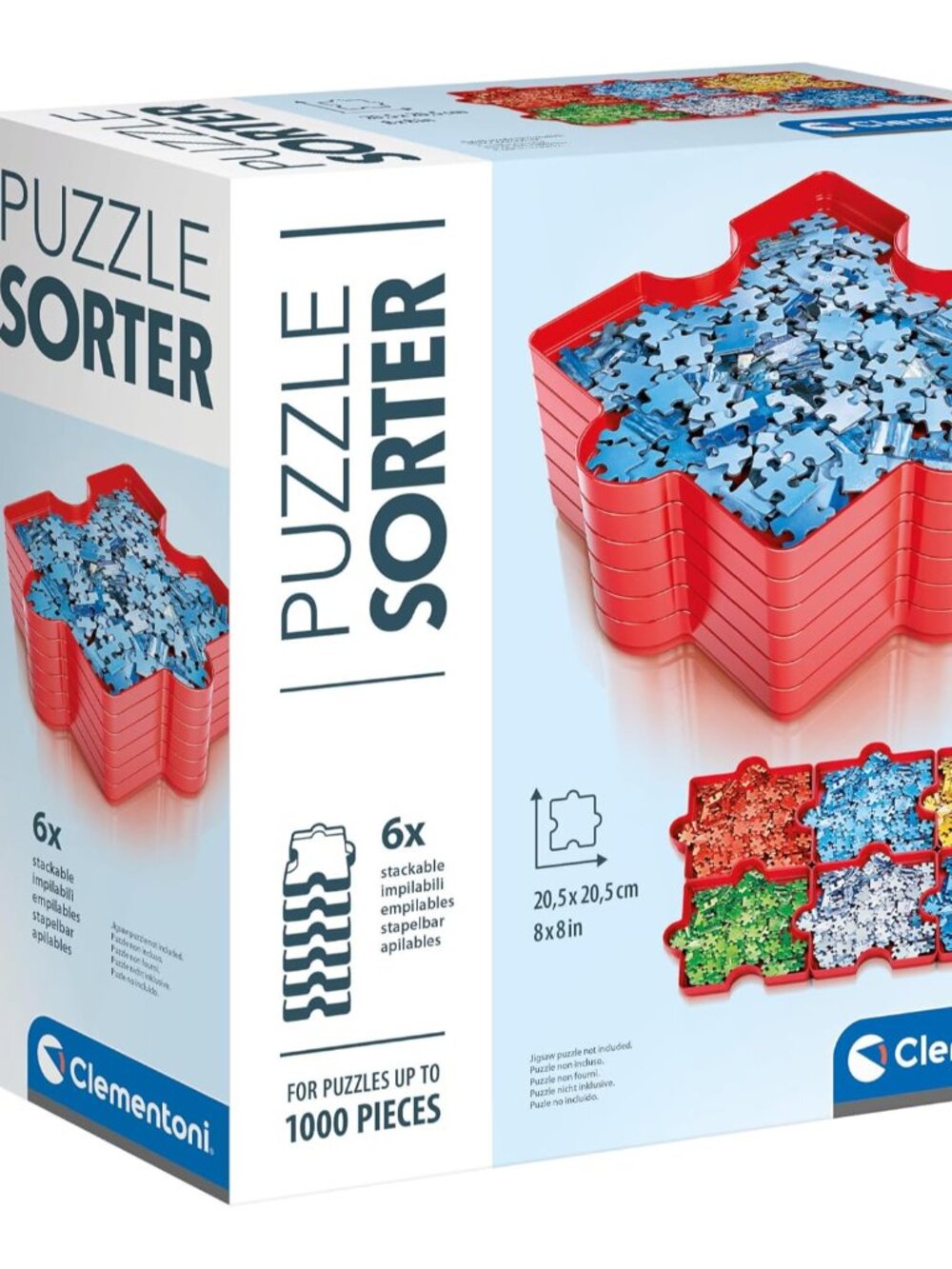 Puzzle Sorter: 6 Trays for Easy Jigsaw Puzzle Sorting Up to 1000 Pieces 10+ Mont